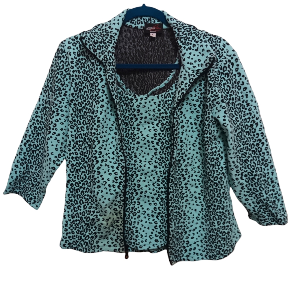 Andria Lieu Jacket & Top Set Cheetah - image 1